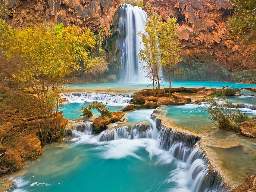 Havasu Falls is known throughout the world and has appeared in HD wallpaper