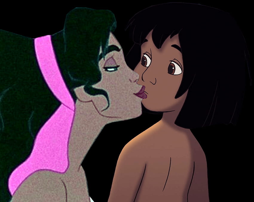 disney crossover ns Esmeralda kiss Mowgli In Mouth, mogli musical artist HD wallpaper