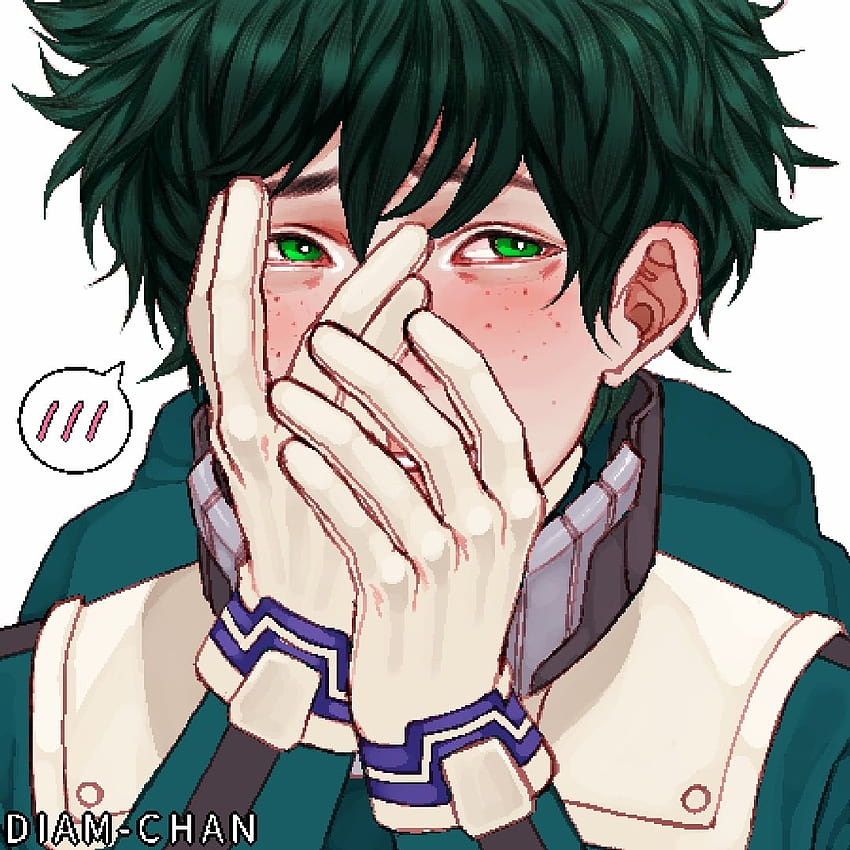 Diam, deku blushing HD phone wallpaper | Pxfuel