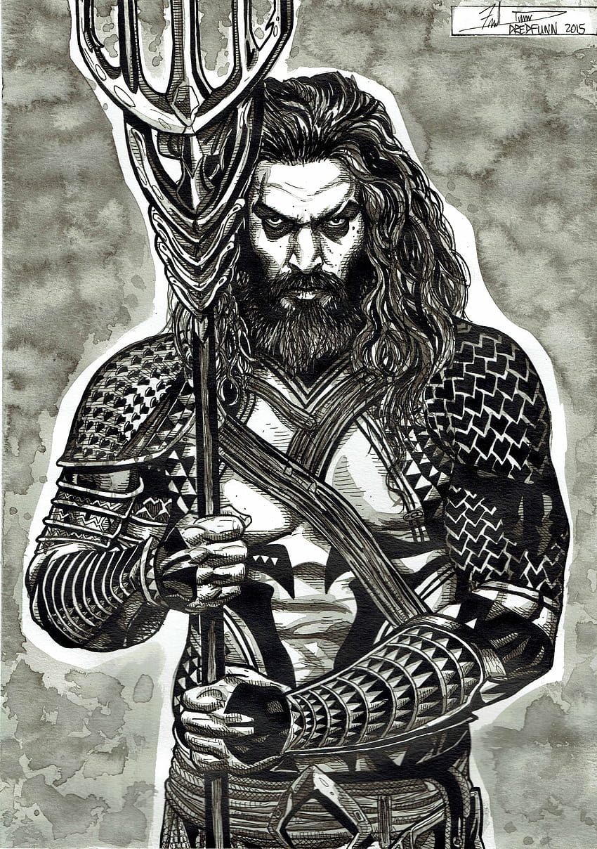 Jason Momoa Drawing, aquaman drawing HD phone wallpaper | Pxfuel