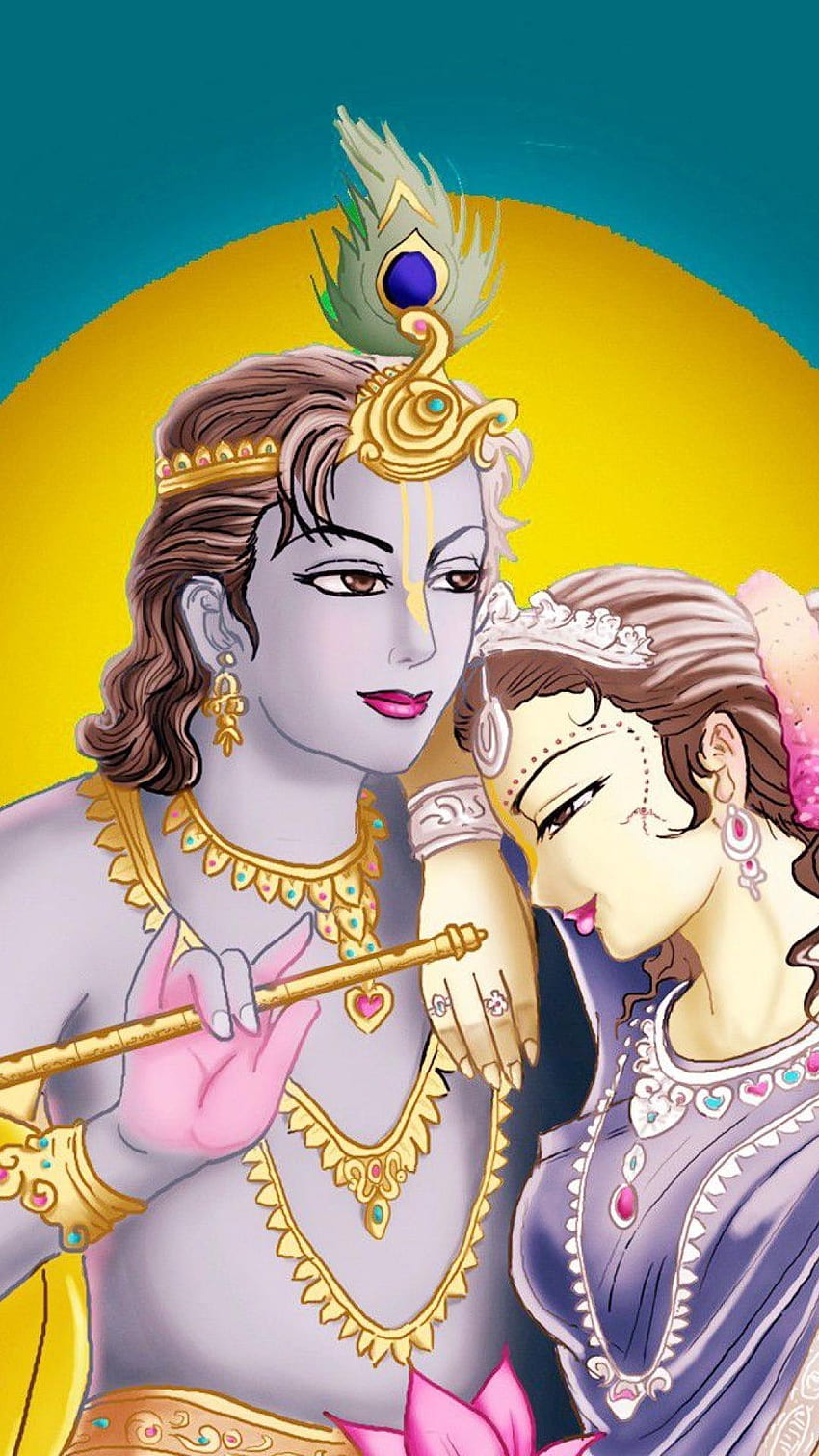 Animated Krishna, little krishna mobile HD phone wallpaper