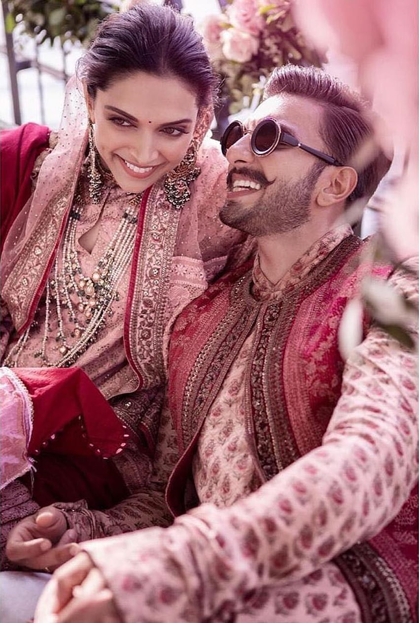 De ensueño de la boda de Deepika Padukone y Ranveer Singh, pareja de deepika padukone fondo de pantalla del teléfono