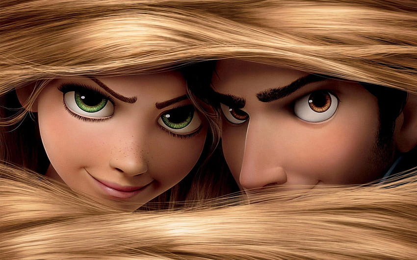 Romântico Emaranhado Rapunzel e Flynn Rider papel de parede HD
