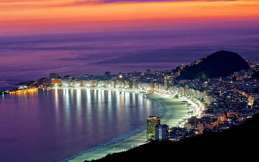 Plaża Copacabana w Brazylii Rio Tapeta HD