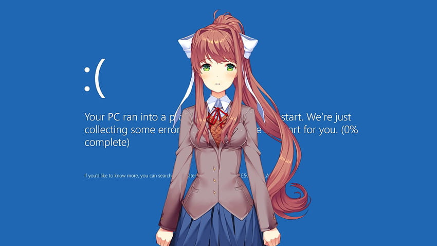 Steam общност :: Ръководство :: How to actual delete monika, ddlc computer HD тапет