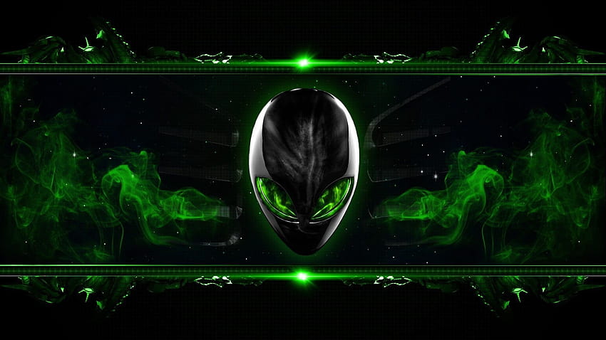 : Alienware, green, computer, PC gaming, green color, technology HD wallpaper