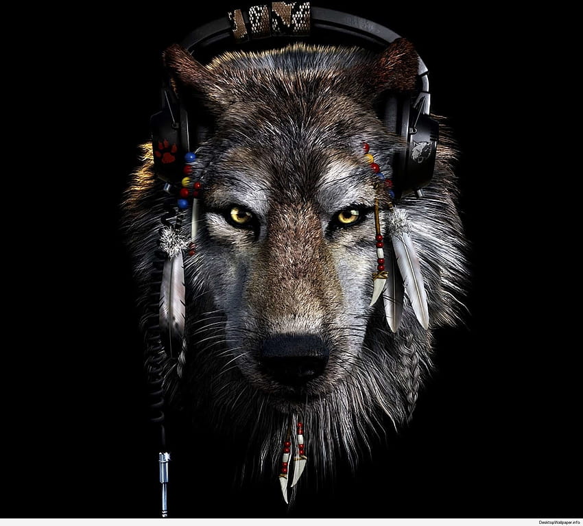 6 Badass Wolf, lobo alfa del anime fondo de pantalla