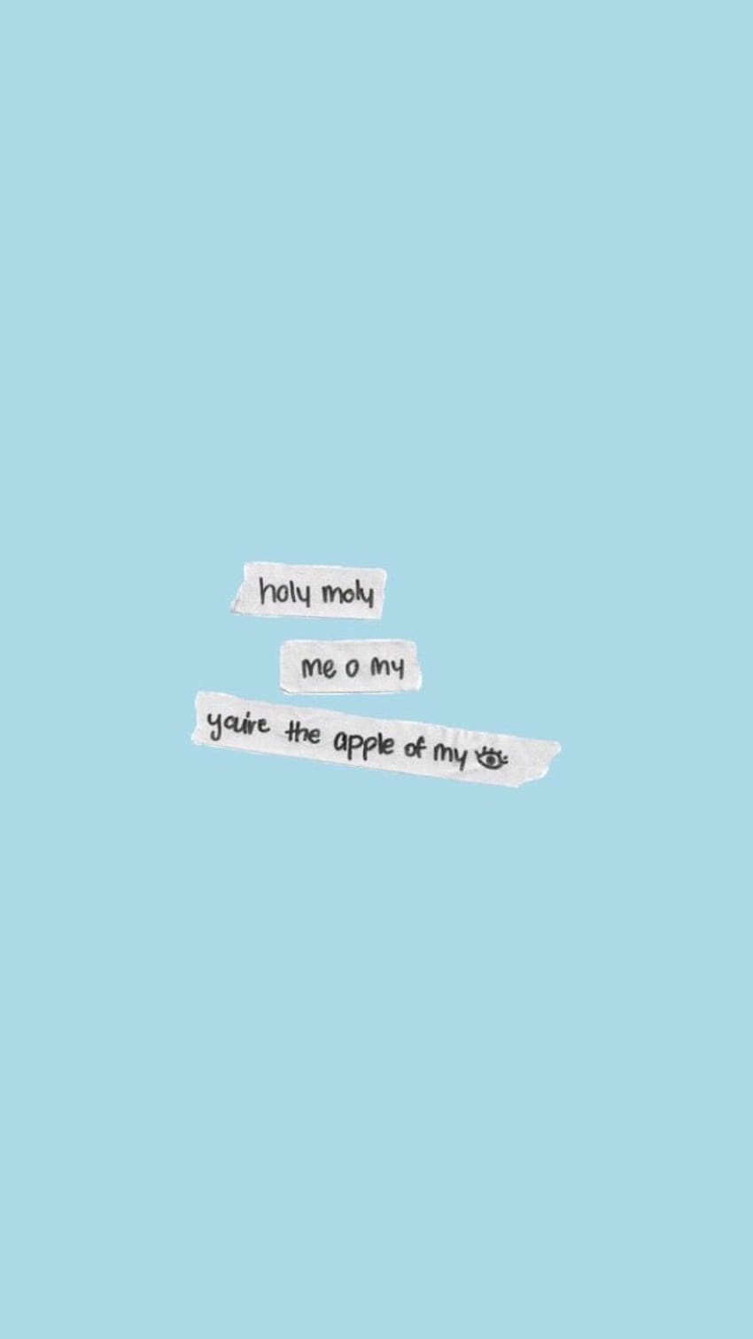 Cute blue aesthetic quote HD wallpapers | Pxfuel