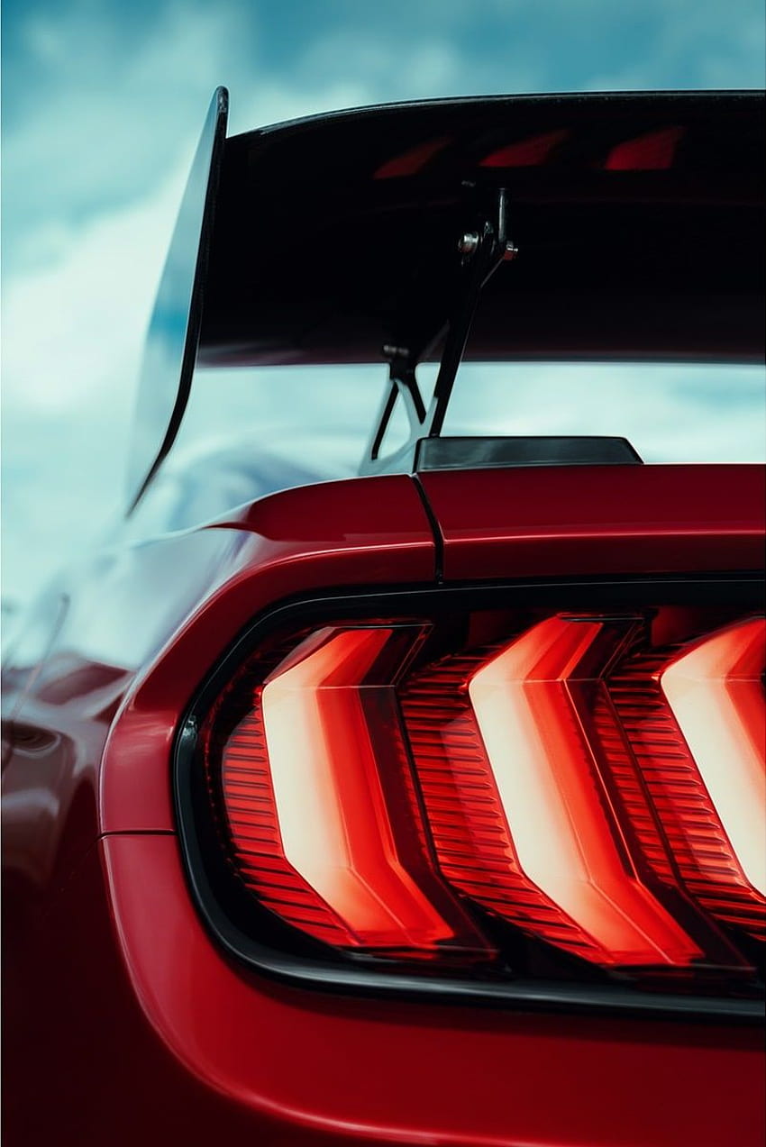 2020 Ford Mustang Shelby GT500 Fanale Posteriore, Ford Shelby Sfondo del telefono HD