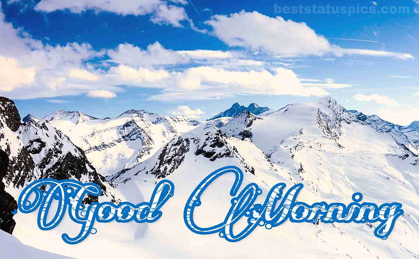 91 Beautiful Good Morning Nature Pics [2021], winter mountain morning HD wallpaper