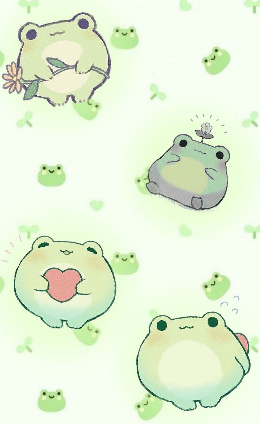 Cute Frog, frog mushroom HD phone wallpaper