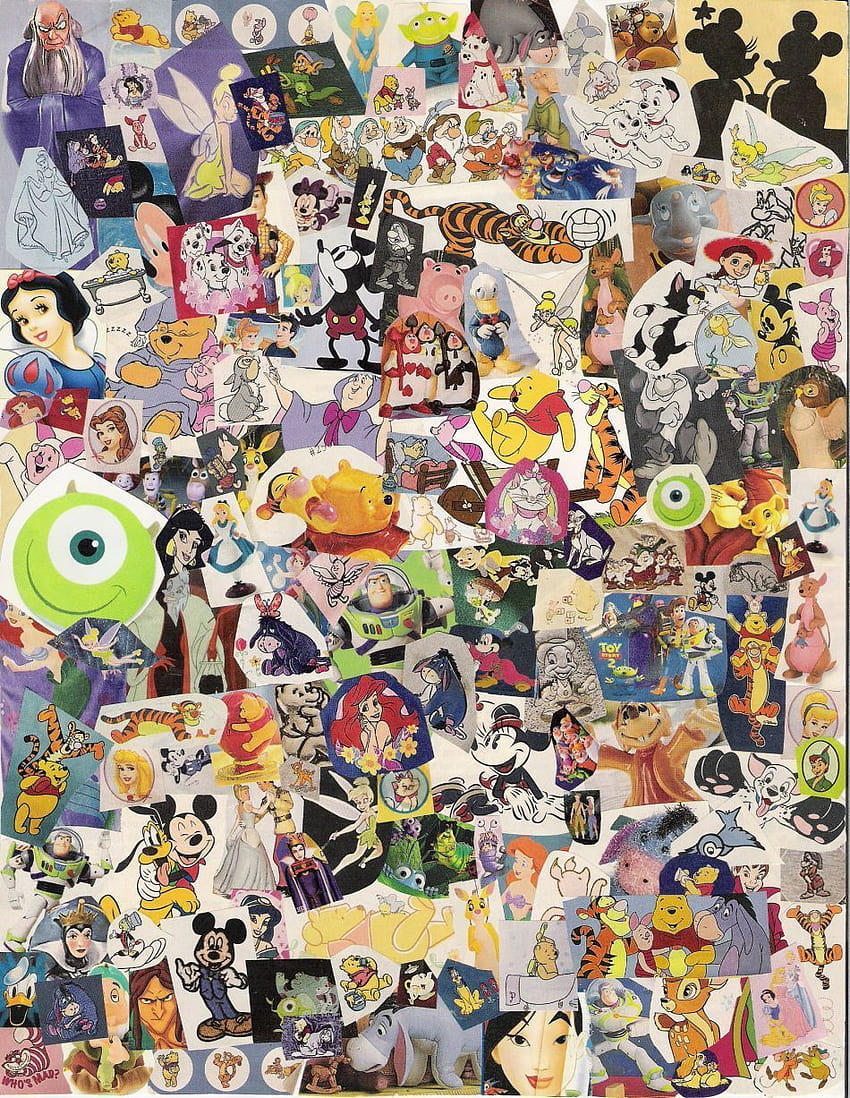 Disney Artwork Collage HD phone wallpaper