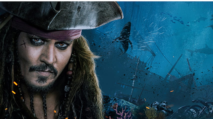 7680x4320 Jack Sparrow Pirates Of The Caribbean Dead Men Tell No HD ...