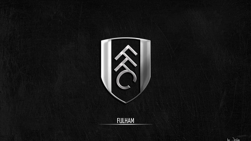 Cool Black And Silver Of Fulham FC's Logo HD wallpaper