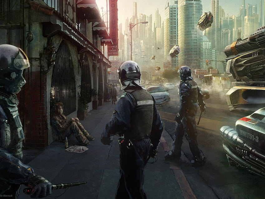 riots, police, artwork :: HD wallpaper