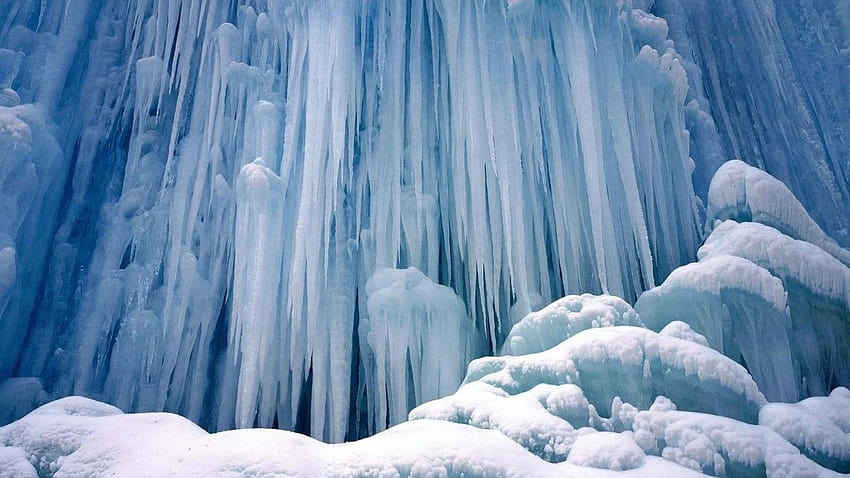 Ice Castle Wasserfall Yoho National Park British Columbia HD wallpaper
