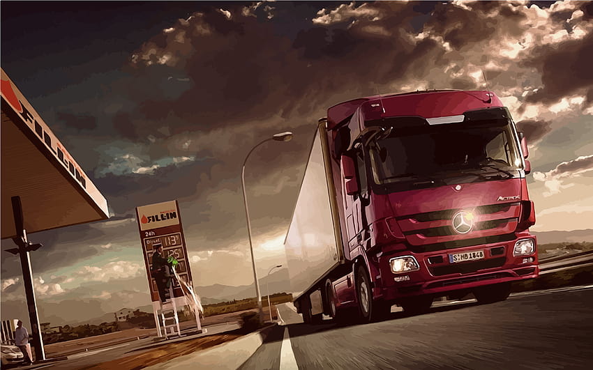 : トラック, 輸送, 輸送手段 高画質の壁紙