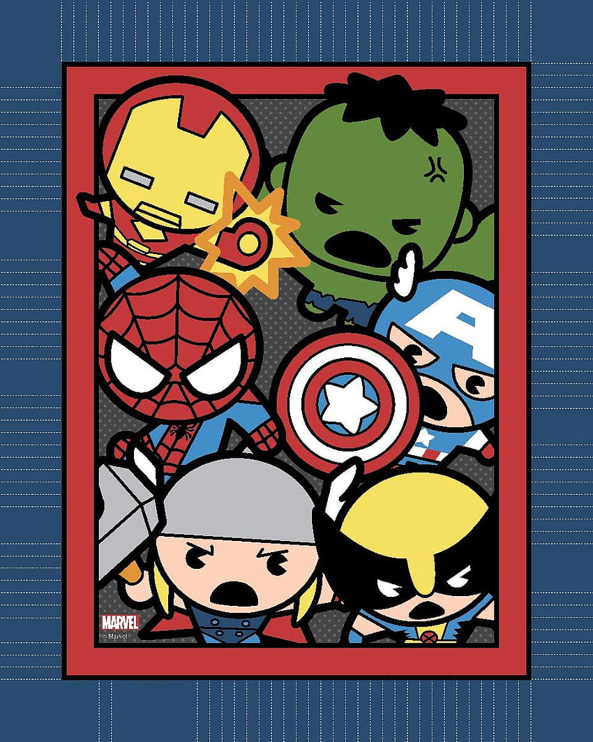 Kawaii Cute Marvel Characters, marvel kawaii characters HD phone wallpaper