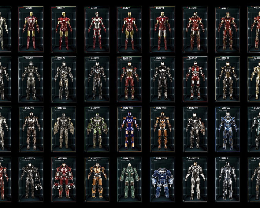 1280x1024 Alle Iron Man-Anzüge 1280x1024 Auflösung, Hintergründe und HD-Hintergrundbild