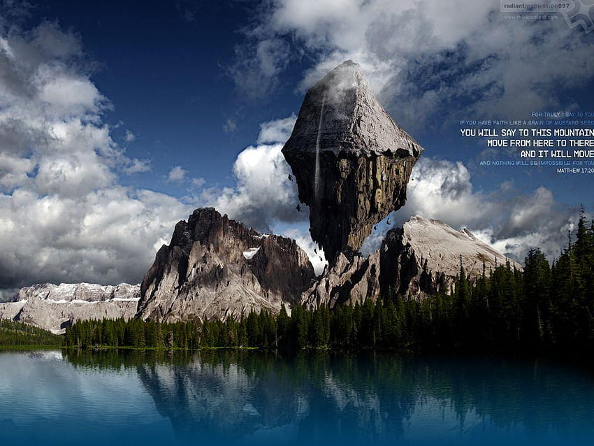 faith can move mountains HD wallpaper
