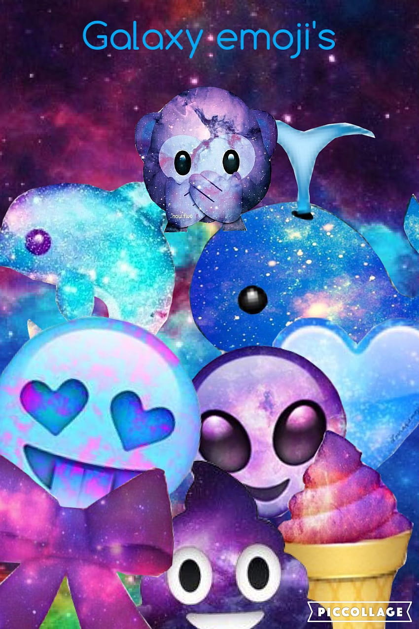 Galaxie-Emojis HD-Handy-Hintergrundbild