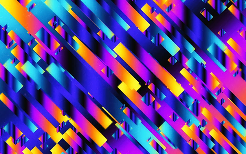 Neon Pita Geometris Penuh Warna Abstrak Geometris Neon Wallpaper Hd Pxfuel