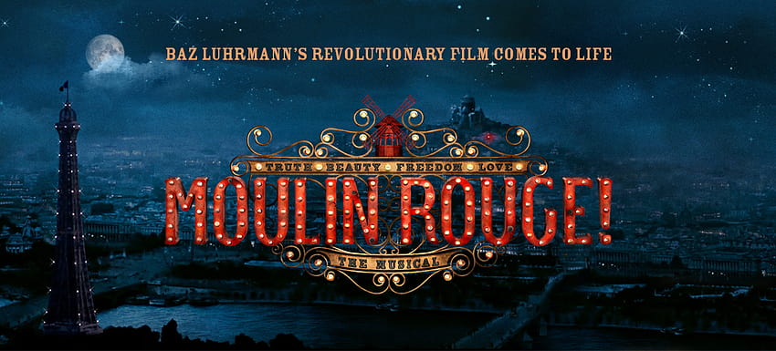 Moulin Rouge El logotipo musical Logotipo, película moulin rouge fondo de pantalla