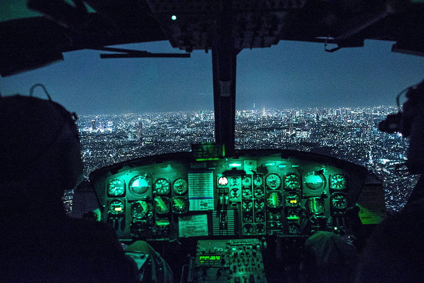 Blick vom Flugzeug-Cockpit, Cockpits HD-Hintergrundbild
