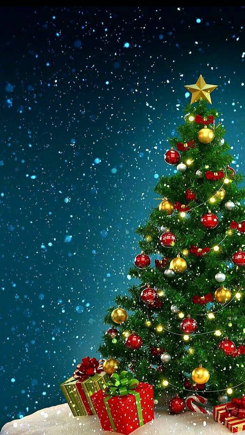 Árbol de navidad de georgekev, genial árbol de navidad fondo de pantalla del teléfono