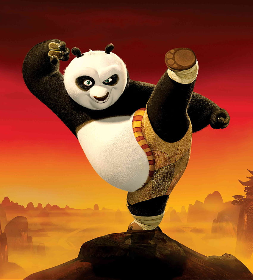 Kung Fu Panda 2 Movie Cartoon for iOS 8, orange backgrounds panda ...