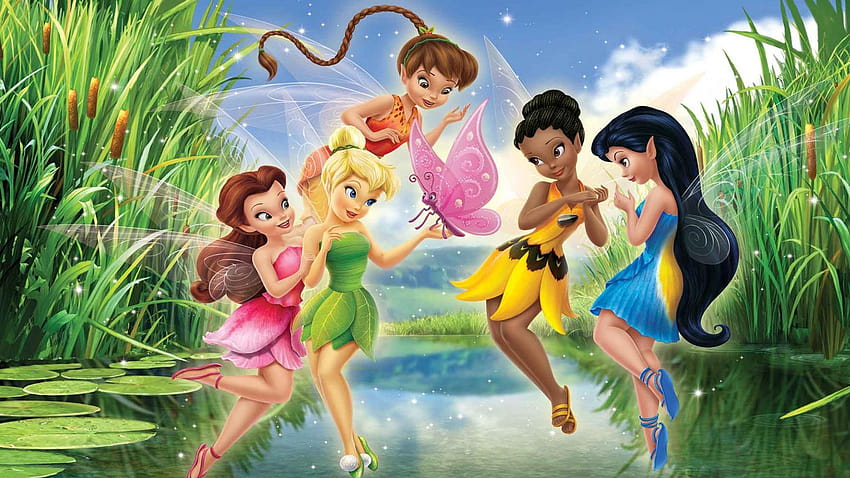 Tinker Bell Disney Fairies Lake Grünes Schilf für Mädchen 2560x1600 : 13, Disney-Mädchen HD-Hintergrundbild