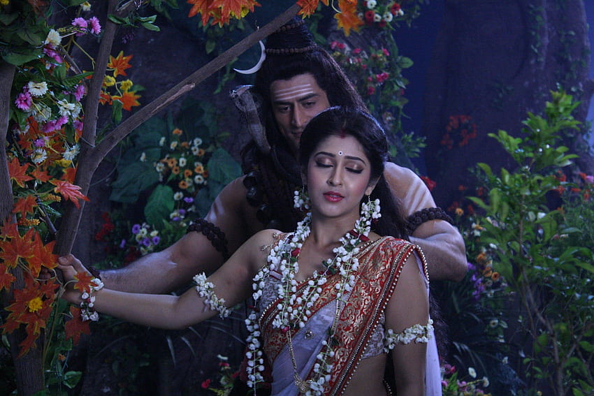 Lord Shiva e Parvati nel Devon Ke Dev Mahadev Hindi TV Serial, mahadev serial Sfondo HD
