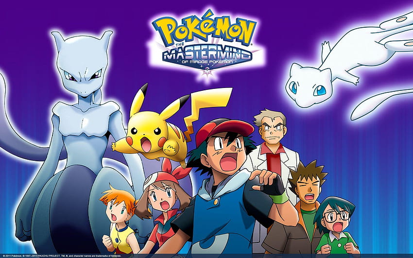 Pokémon: The Mastermind of Mirage Pokémon, Pikachu e Ash Sfondo HD