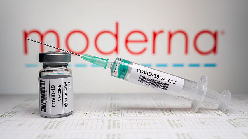 Die EU-Regulierungsbehörde genehmigt Modernas COVID-, Moderna-Covid-19-Impfstoff HD-Hintergrundbild