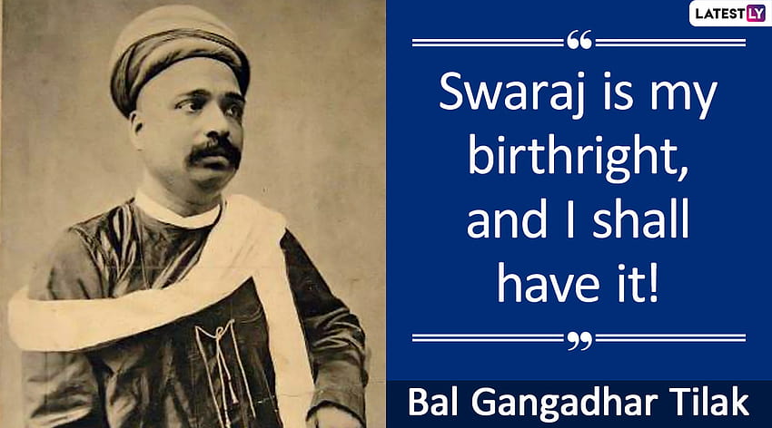 Bal Gangadhar Tilak Jayanti 2020 & For Online: Celebrate Lokmanya Tilak's 164th Birth Anniversary With Quotes, SMS and Messages HD wallpaper