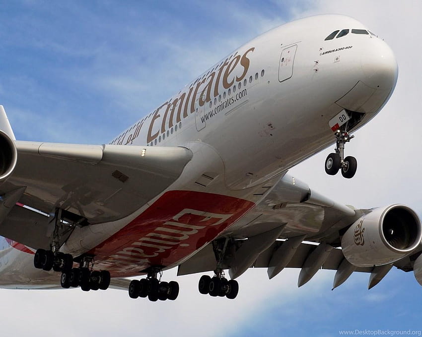 Singapur Havayolları ve Fly Emirates Airbus A380 800 HD duvar kağıdı