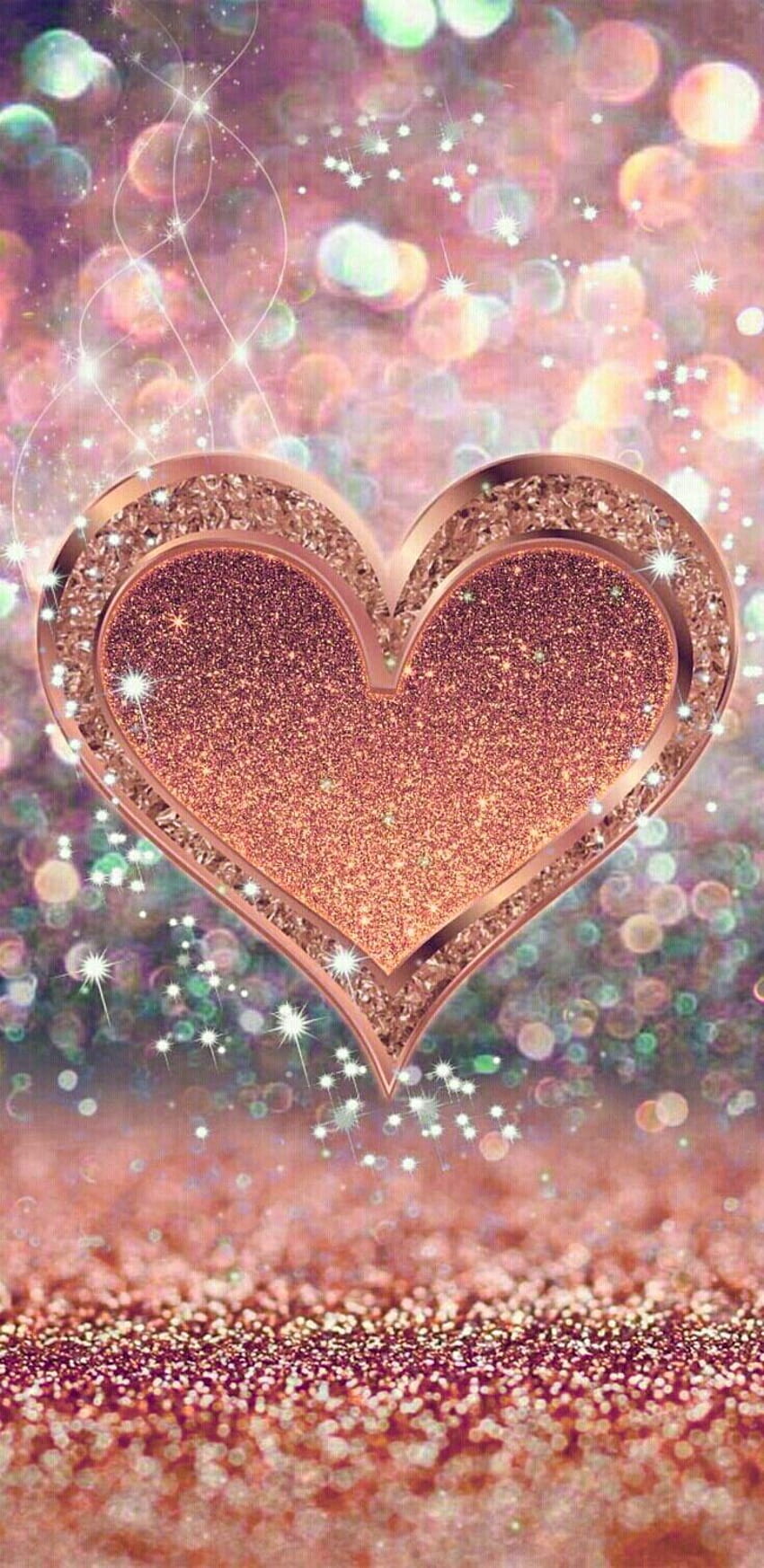 glitter heart ,heart,love,glitter,organ,heart,valentine's day, valentines day pink glitter heart HD phone wallpaper