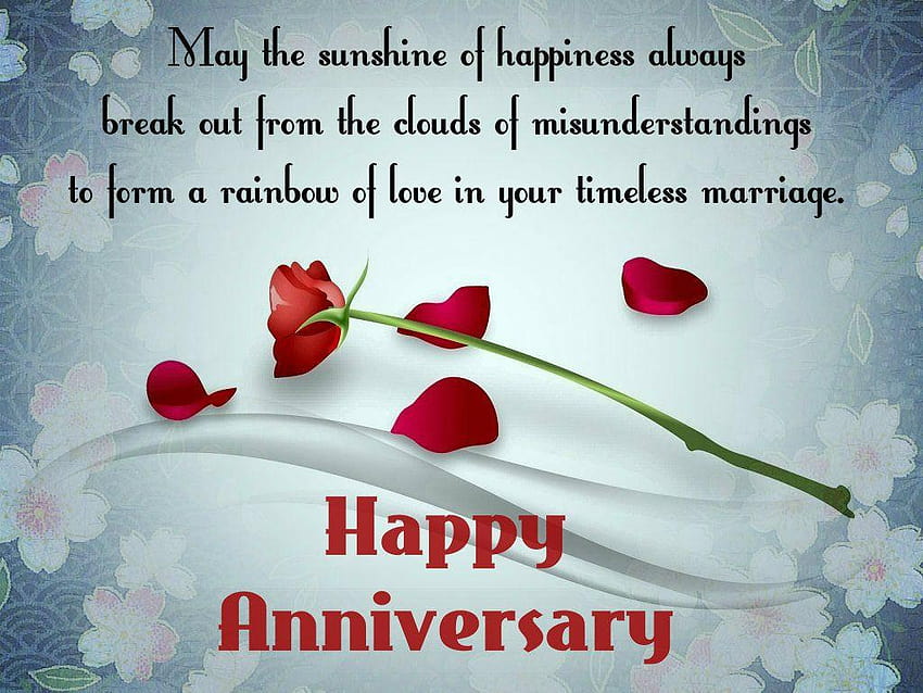 Top 10 Beautiful Happy Wedding Anniversary Wishes, Quotes HD wallpaper
