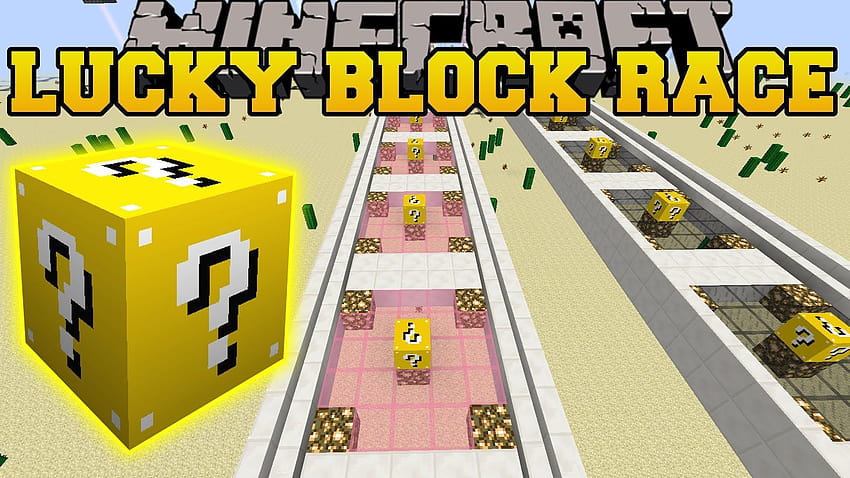 Minecraft Şanslı Blok Yarışı HD duvar kağıdı