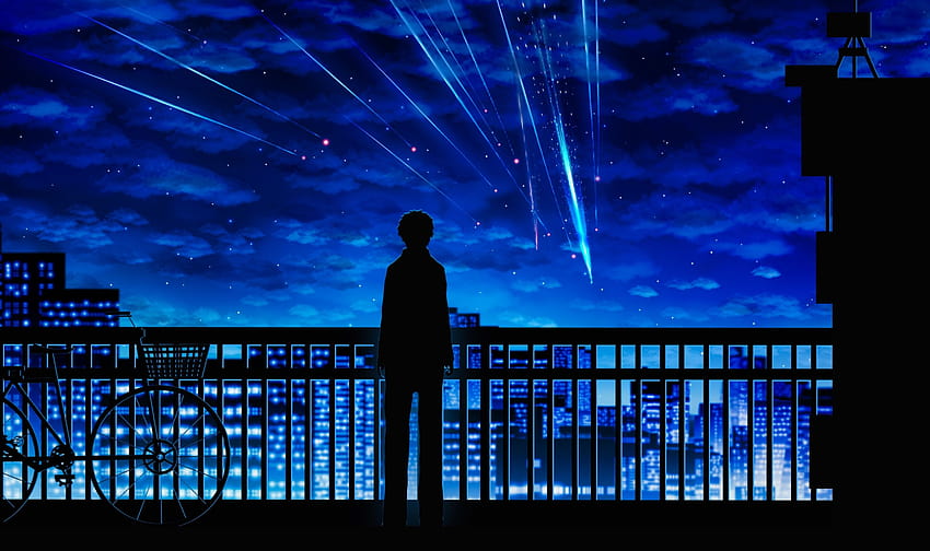 Anime Silhouette, silhouette anime HD wallpaper