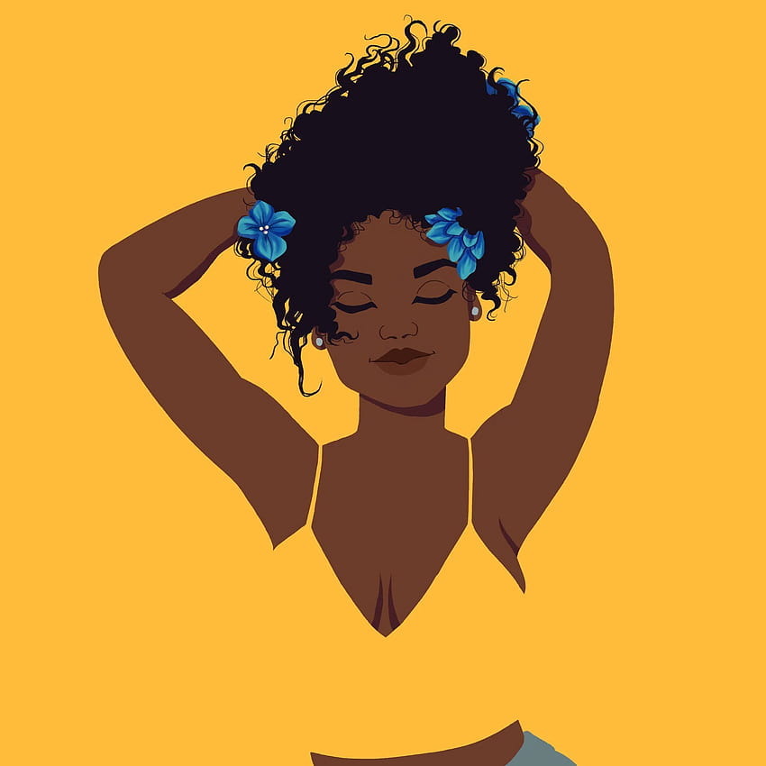 Melanin Poppin queen .. Stunning backgrounds for you wallop.hq, hq curly haired anime girl HD phone wallpaper