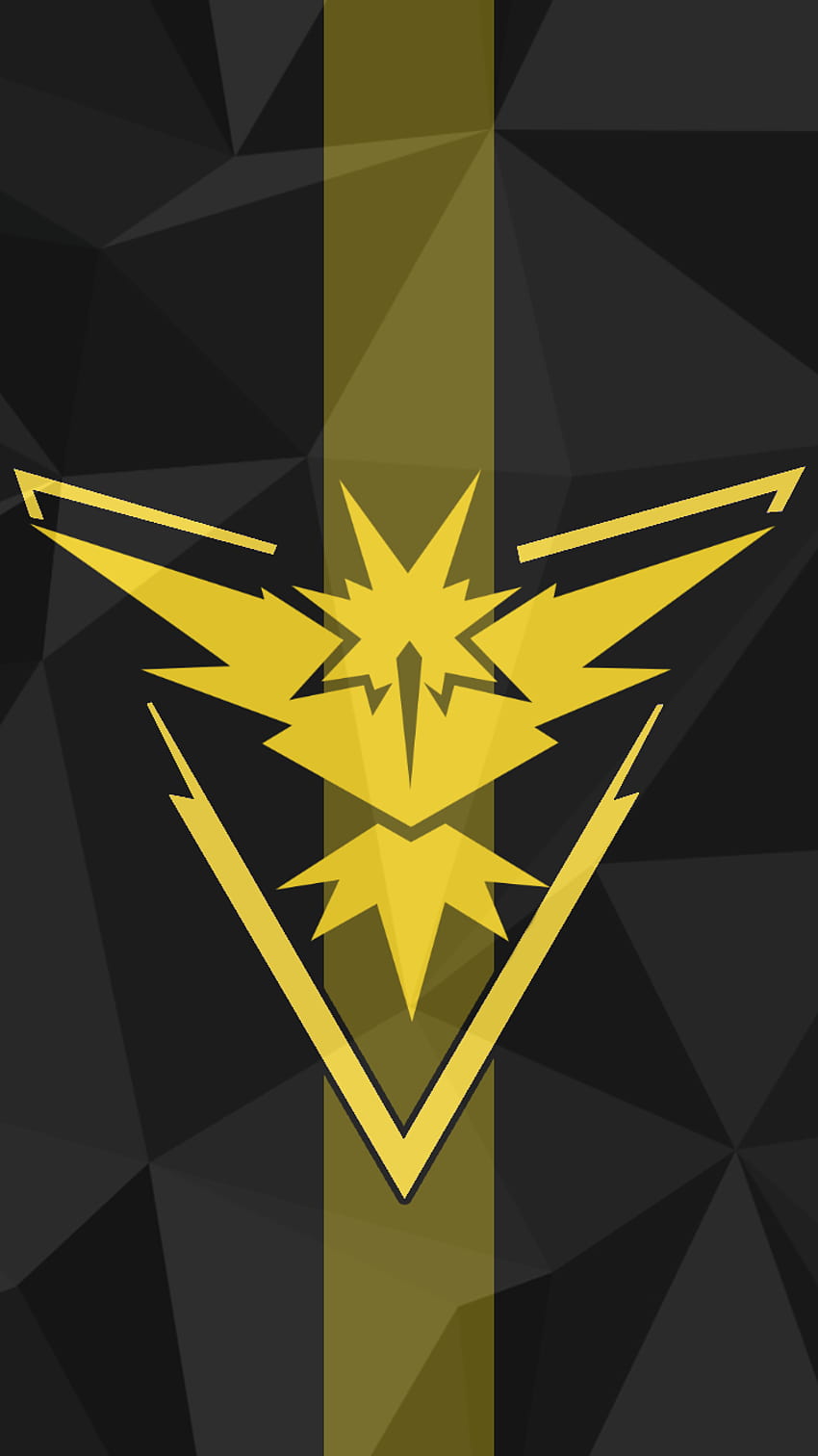 i also captured 4 gym for team yellow, and decided to make a, gym logo iphone HD phone wallpaper