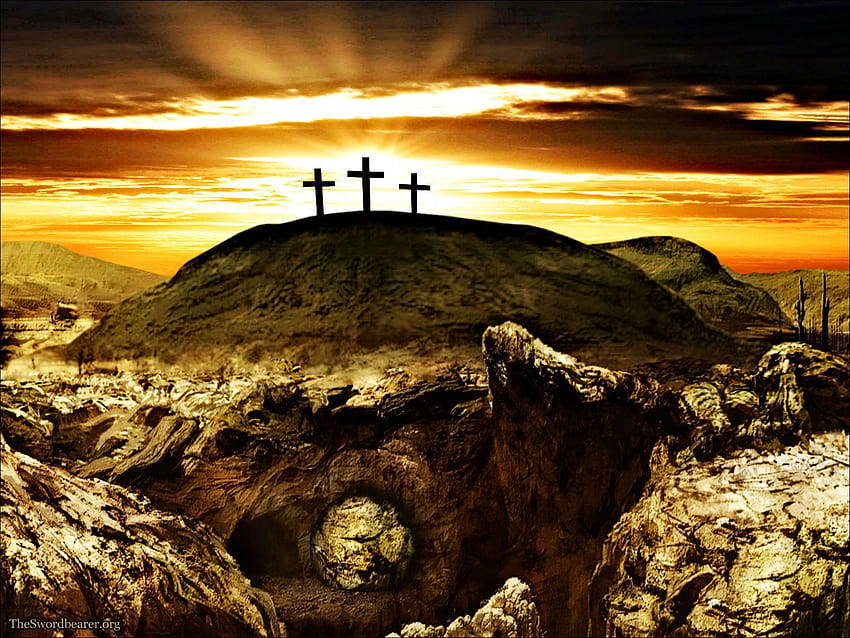 : O túmulo vazio, ressurreição de jesus papel de parede HD