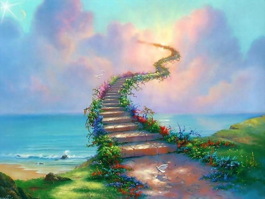 UHQ, stairway to heaven HD wallpaper
