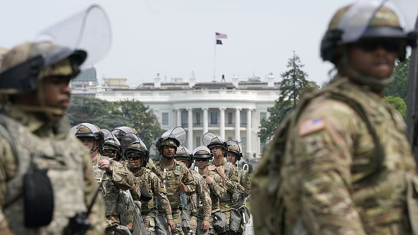 Trump diz que ordenou que a Guarda Nacional se retirasse de D.C., infantaria da guarda nacional papel de parede HD