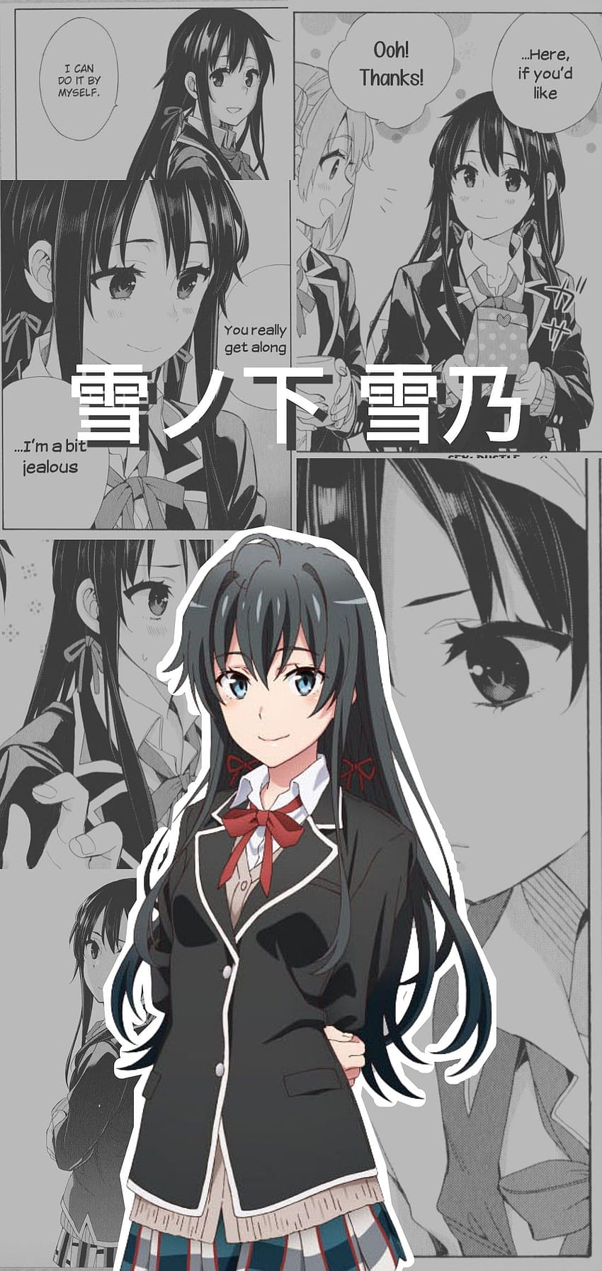 yukinoshita yukino manga, haruno yukinoshita HD phone wallpaper