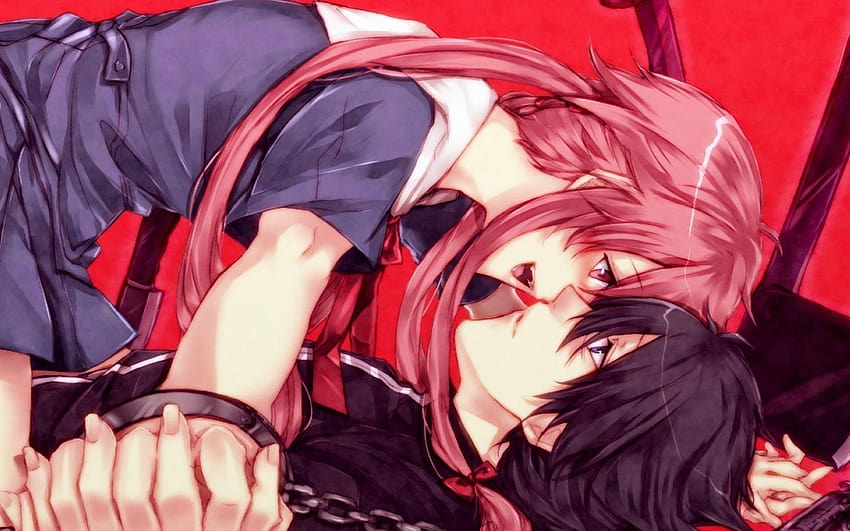 Anime Couple, cute anime girl and boy kiss HD wallpaper | Pxfuel