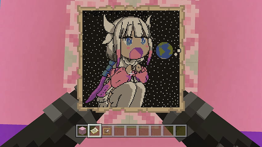 I made a Kanna Pixel art on Minecraft PS4! Let me know what you, ahegao 1920x1080 girl anime HD wallpaper
