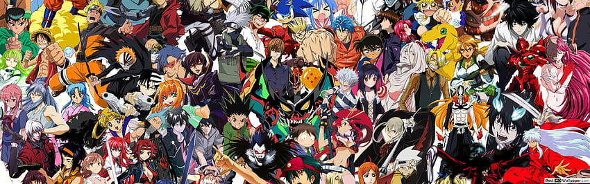 Anime Crossover Poster, animes crossover HD wallpaper