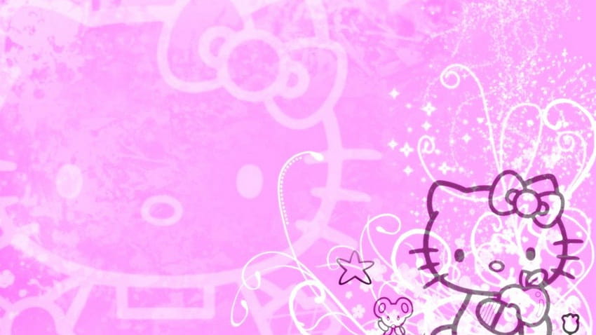Hello Kitty Backgrounds, ordinateur rose hello kitty Fond d'écran HD